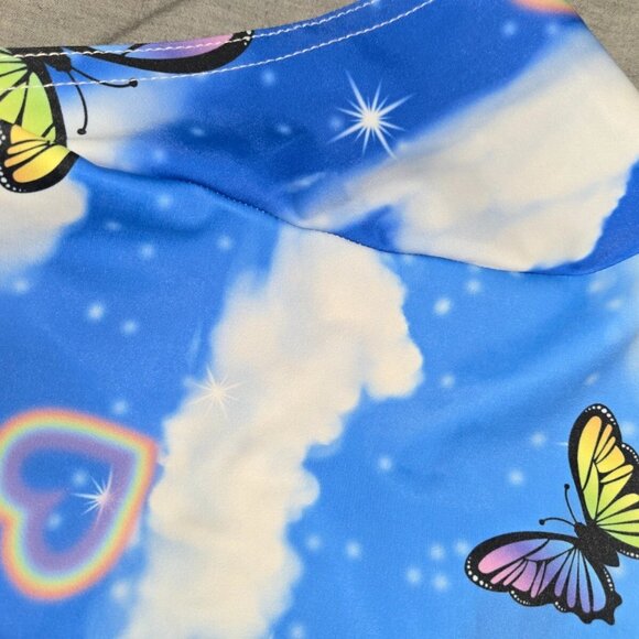 Rolita Couture - Flirt With Me Cotton Kandiwrap Crop Top+Pants. Rave festival - Picture 13 of 16